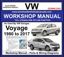 VW Voyage Workshop Service Repair Manual